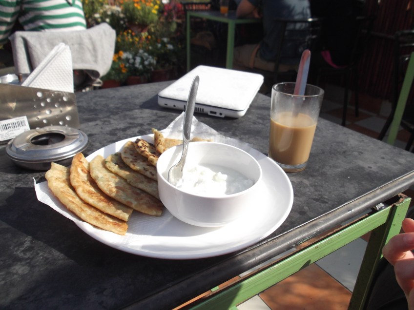 stuffed paratha with curd