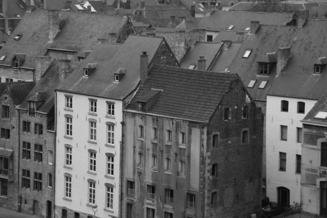 Namur en blanco y negro.
